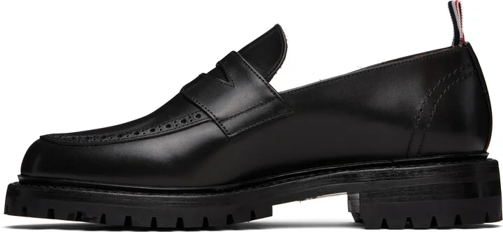 Thom Browne Black Classic Penny Loafers - Image 3