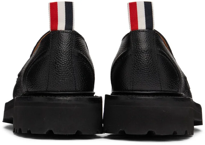 Thom Browne Black Commando Sole Penny Loafers - Image 2