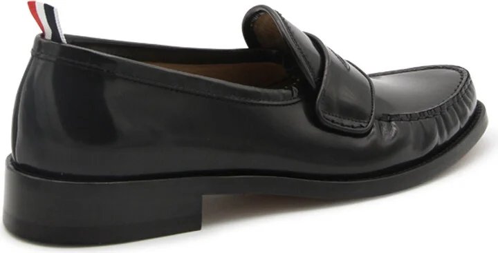 Thom Browne Black Leather Loafers - Image 2