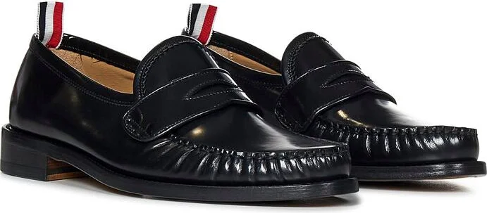Thom Browne Black Leather Loafers - Image 5