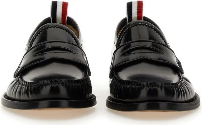 Thom Browne Black Leather Loafers - Image 7