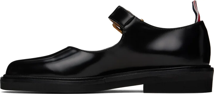 Thom Browne Black Micro Sole Thom John Loafers - Image 3