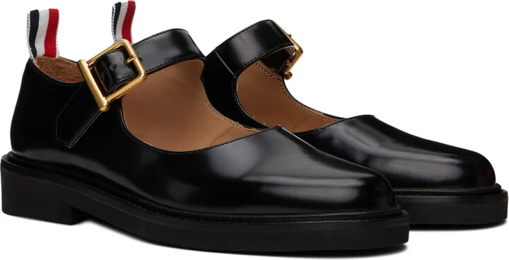 Thom Browne Black Micro Sole Thom John Loafers - Image 4