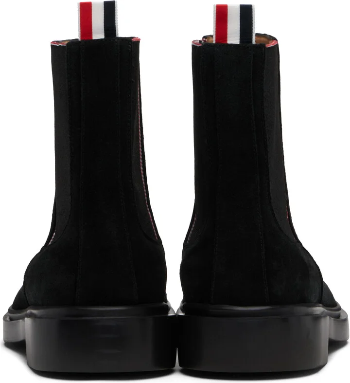 Thom Browne Black RWB Elastic Chelsea Boots - Image 2