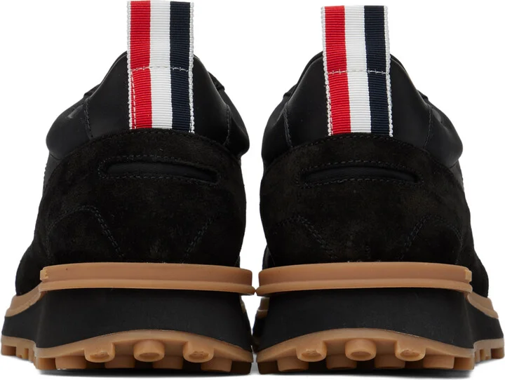 Thom Browne Black Tech Nylon Alumni Sneakers - Image 2