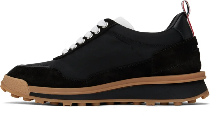Thom Browne Black Tech Nylon Alumni Sneakers - Image 3