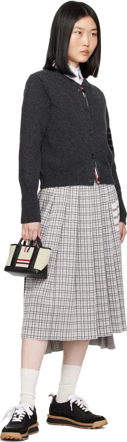 Thom Browne Black Tech Nylon Alumni Sneakers - Image 5