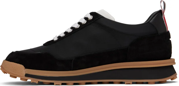 Thom Browne Black Tech Nylon Alumni Sneakers - Image 3