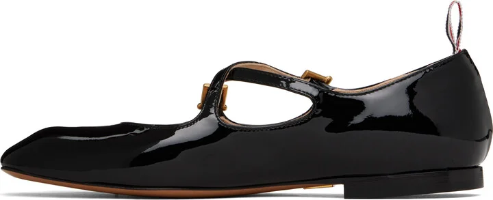 Thom Browne Black Thom John Ballerina Flats - Image 3