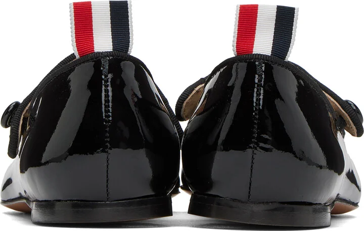 Thom Browne Black Thom John Ballerina Flats - Image 2