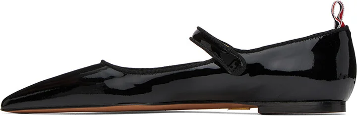 Thom Browne Black Thom John Ballerina Flats - Image 3