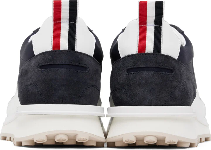 Thom Browne Blue Eco Nylon Alumni Sneakers - Image 2
