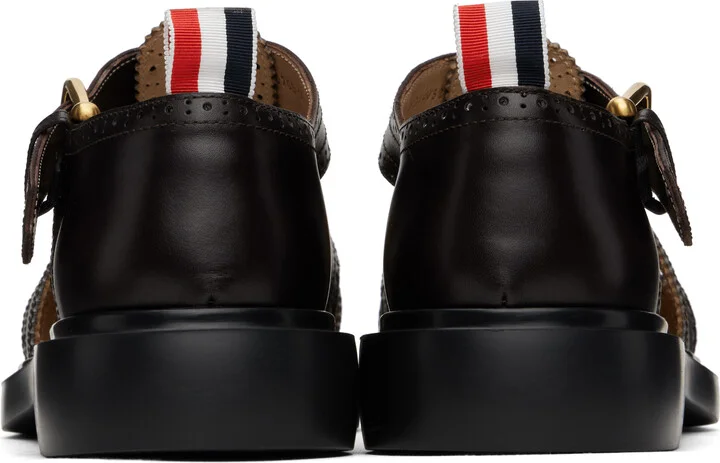 Thom Browne Brown Classic Calf Leather Fisherman Sandals - Image 2