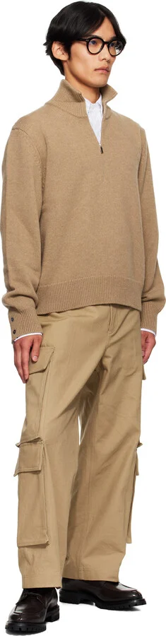 Thom Browne Brown Commando Sole Apron Stitch Boots - Image 5