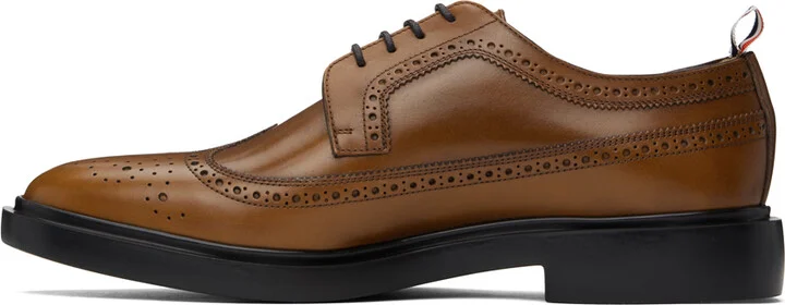 Thom Browne Brown Longwing Brogue Oxfords - Image 3