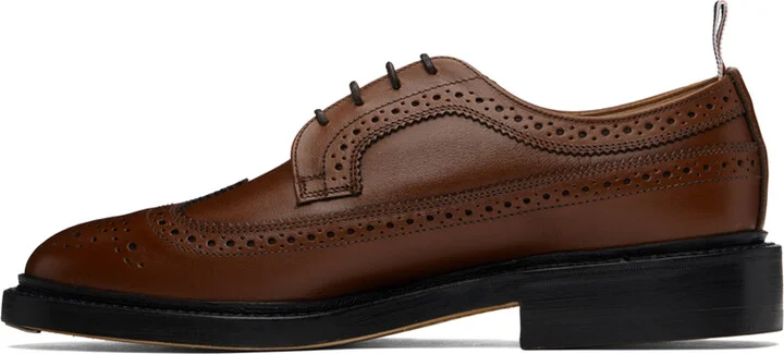 Thom Browne Brown Longwing Brogue Oxfords - Image 3