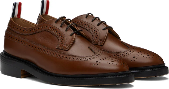 Thom Browne Brown Longwing Brogue Oxfords - Image 4