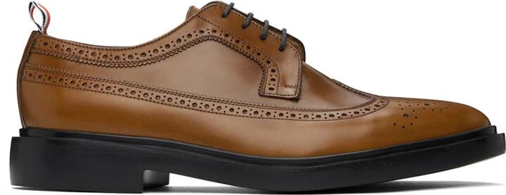 Thom Browne Brown Longwing Brogue Oxfords