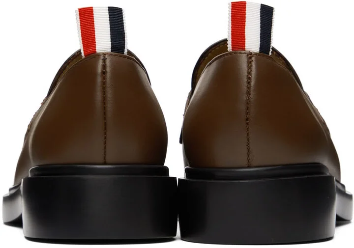 Thom Browne Brown Penny Loafers - Image 2