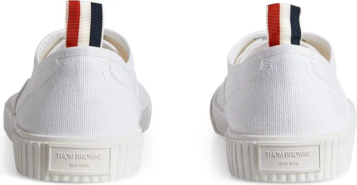 Thom Browne Canvas Vulcanized Heritage Sneakers - Image 3
