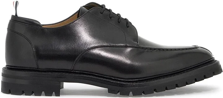 THOM BROWNE Derby Apron Stitch in pelle liscia