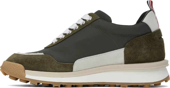 Thom Browne Khaki Alumni Sneakers - Image 3