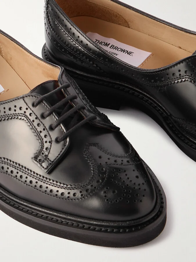 Thom Browne - Leather Brogues - Black - Image 4