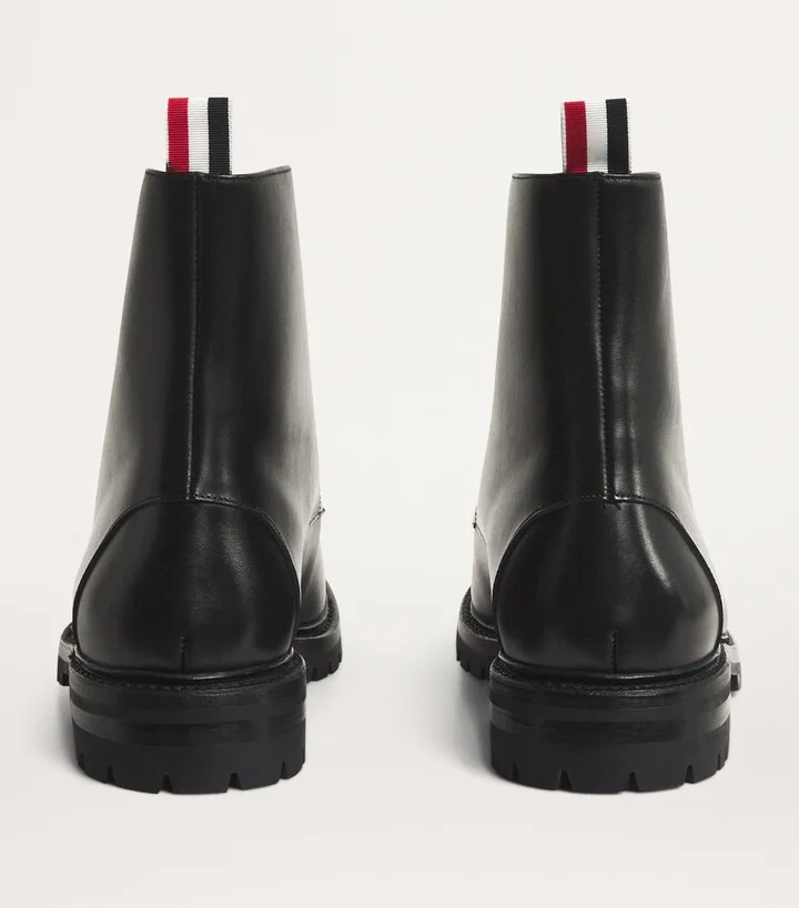 Thom Browne Leather Commando Boots - Image 3