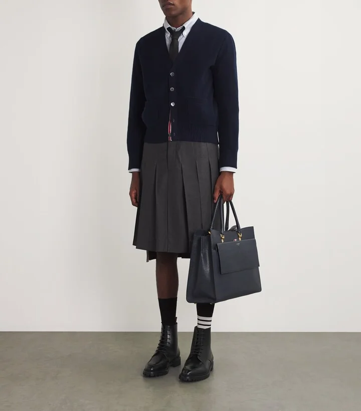 Thom Browne Leather Commando Boots - Image 5