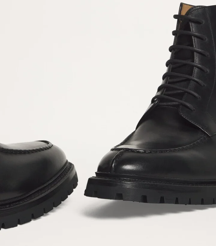Thom Browne Leather Commando Boots - Image 6