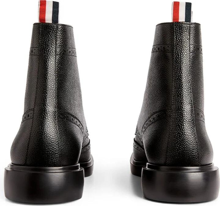 Thom Browne Leather Lace-Up Boots - Image 2