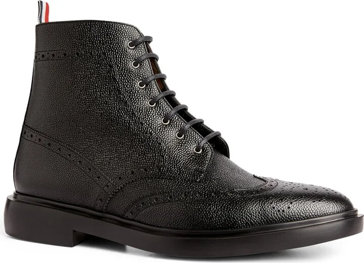 Thom Browne Leather Lace-Up Boots - Image 3