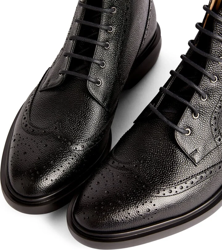 Thom Browne Leather Lace-Up Boots - Image 6