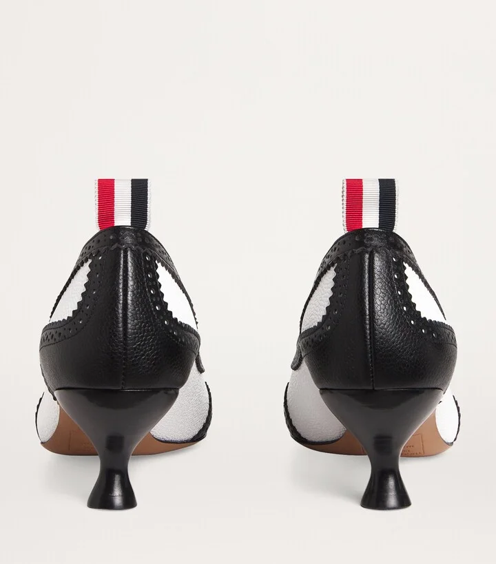 Thom Browne Leather Wingtip Pumps 55 - Image 4