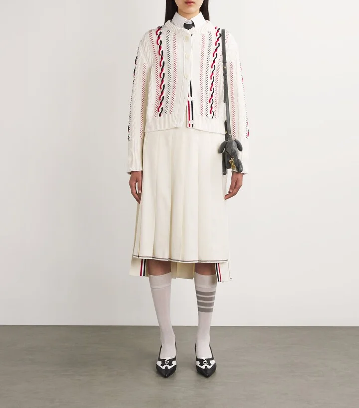 Thom Browne Leather Wingtip Pumps 55 - Image 6
