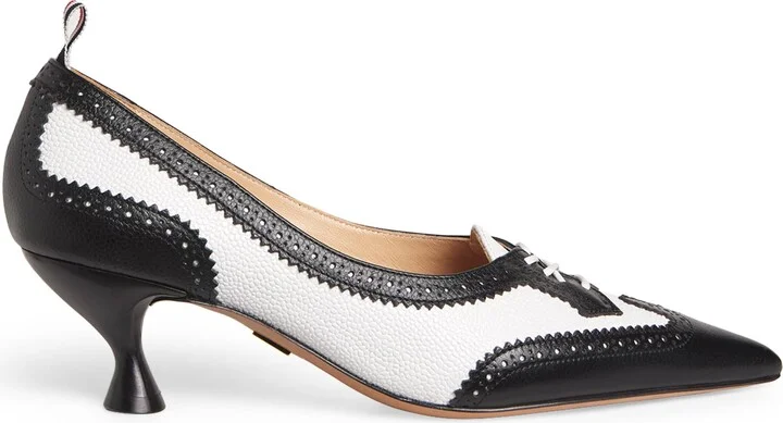 Thom Browne Leather Wingtip Pumps 55