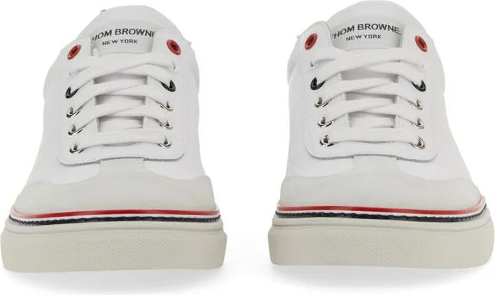 Thom Browne Low-Top Leather Sneaker - Image 4