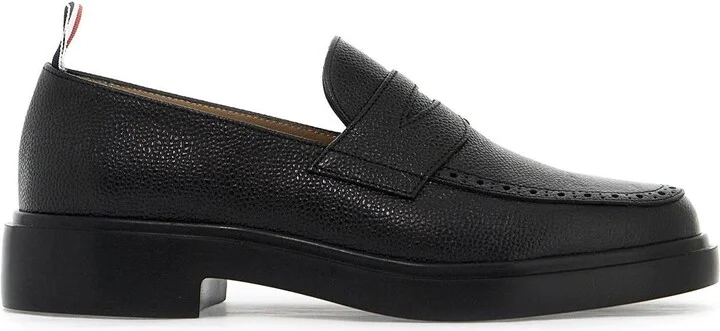 THOM BROWNE Mocassini in pelle marmellata