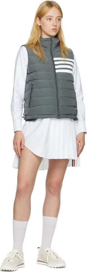 Thom Browne Off-White Shearling Tech Sneakers - Image 5