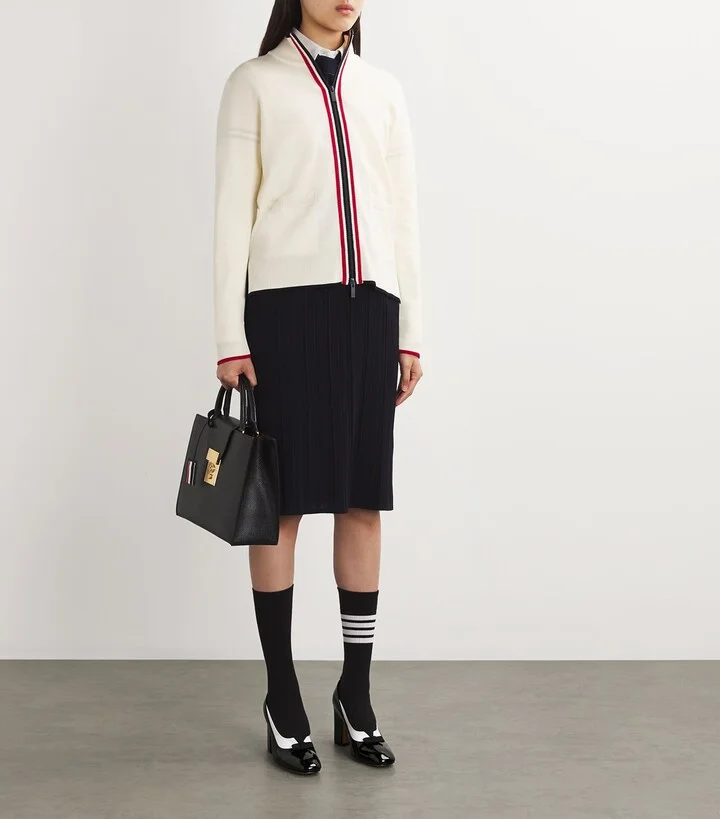Thom Browne Patent Leather Vitellino Bow-Detail Courts - Image 6