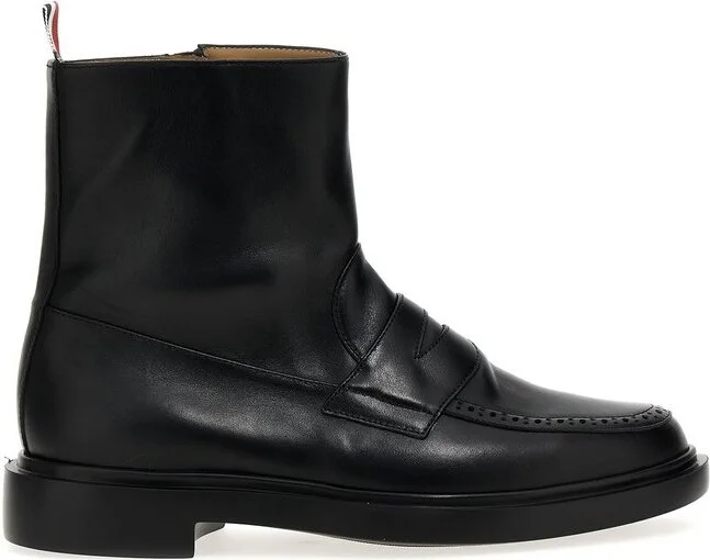 Thom Browne Penny Loafer Ankle Boots