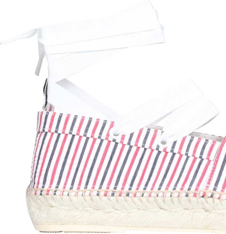 Thom Browne Seersucker Cotton Espadrilles - Image 4