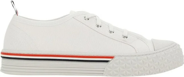Thom Browne Stripe Trimmed Low-Top Sneakers