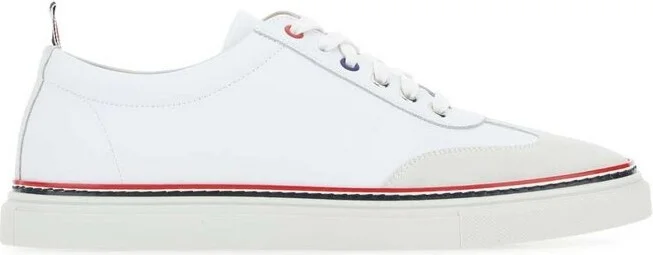 Thom Browne Striped Trim Low-Top Sneakers