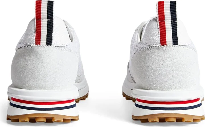 Thom Browne Suede-Trim Technical Tricolour Sneakers - Image 3