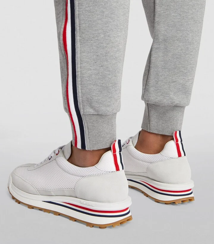 Thom Browne Suede-Trim Technical Tricolour Sneakers - Image 5