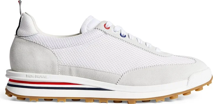 Thom Browne Suede-Trim Technical Tricolour Sneakers