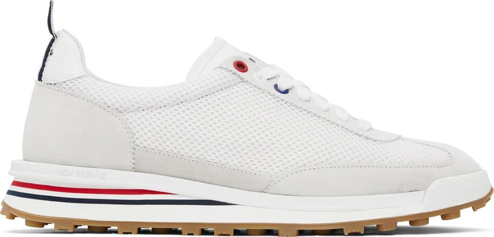 Thom Browne White Nylon Tech Sneakers