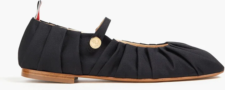 Thom John ruched satin ballet flats