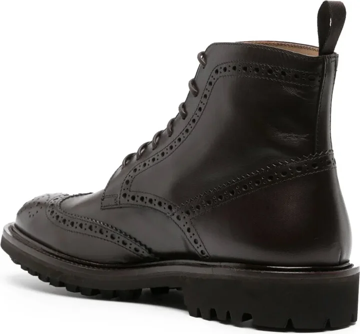 Thomas perforated-detailing leather boots - Image 3